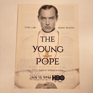 The Young Pope Jude Law Diane Keaton Magazine Print Ad HBO PAOLO SORRENTINO
